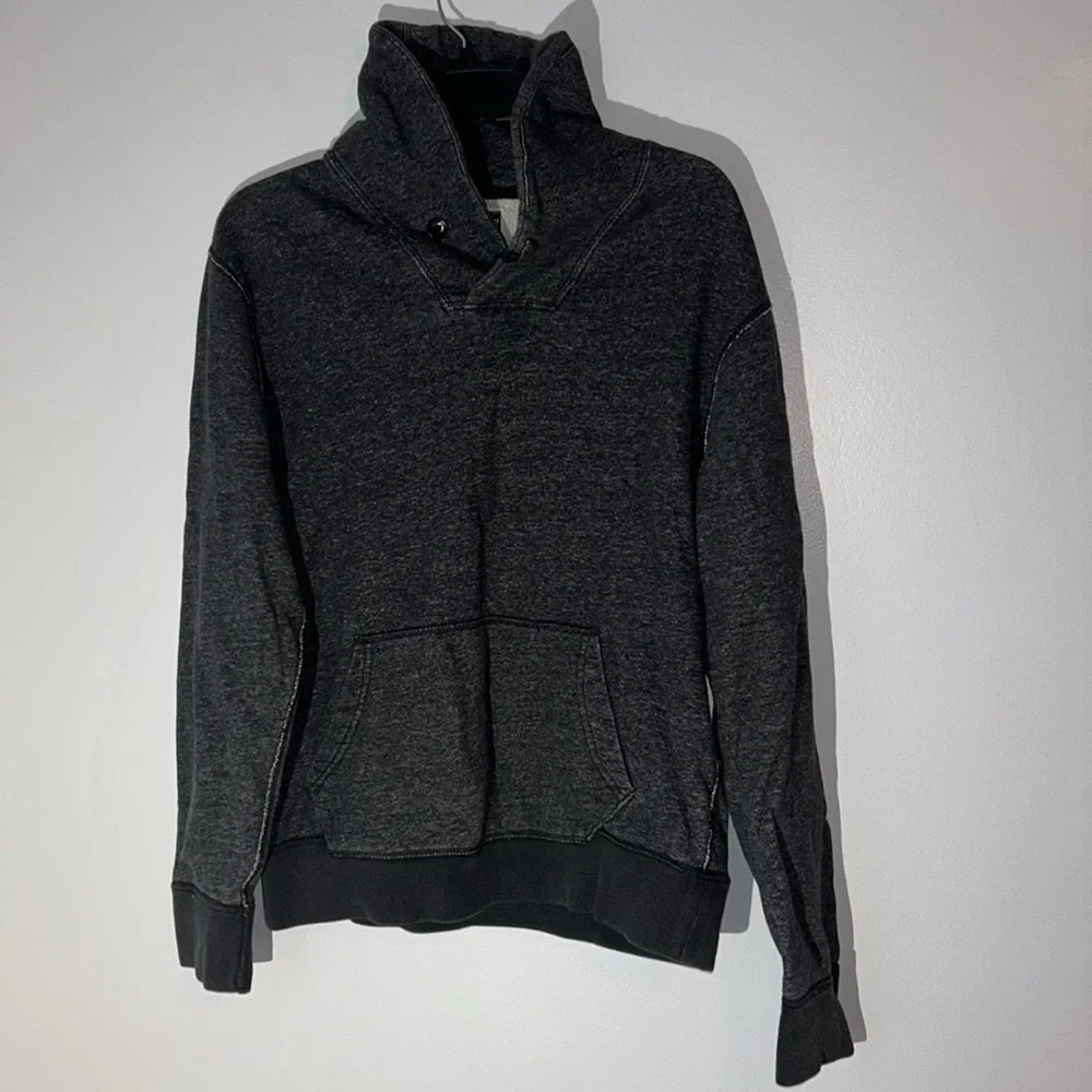 J.‎ Crew Vintage Fleece in Heathered Gray Size S 100% Cotton Mock Neck Nautical